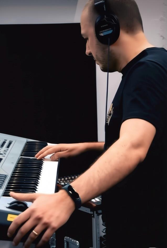No teclado
